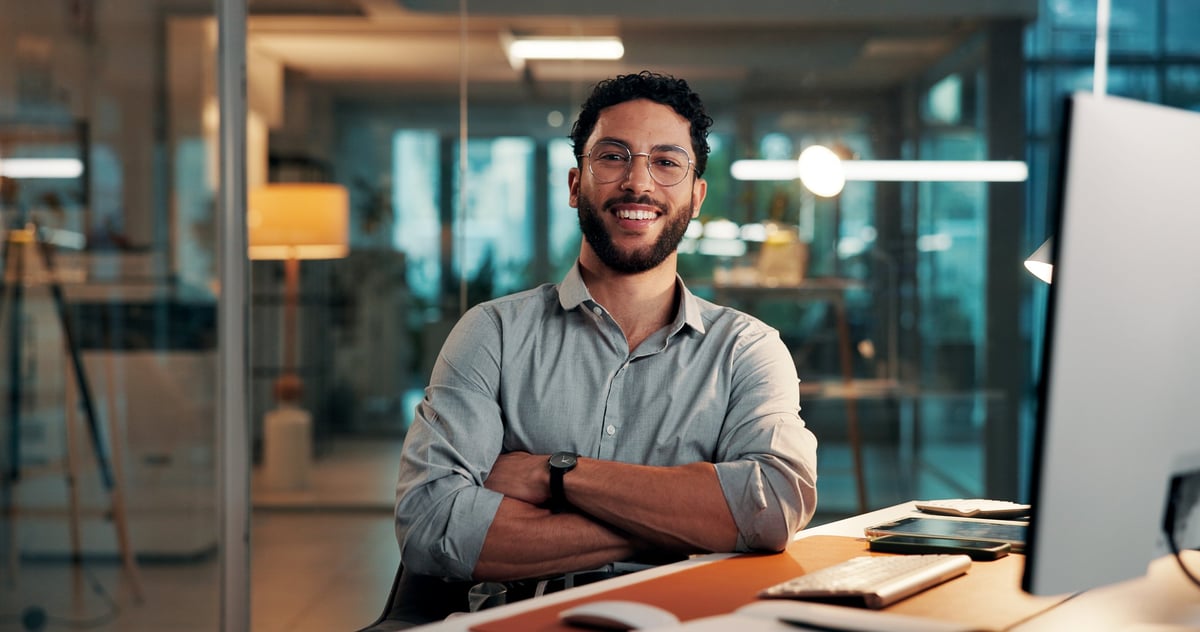 Confident founder Richard Hentosh portrait